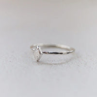 Silver Mini Diamond Shape Ring