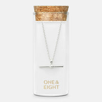 Silver T-bar Necklace