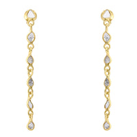 Delhi Diamond Line Earrings