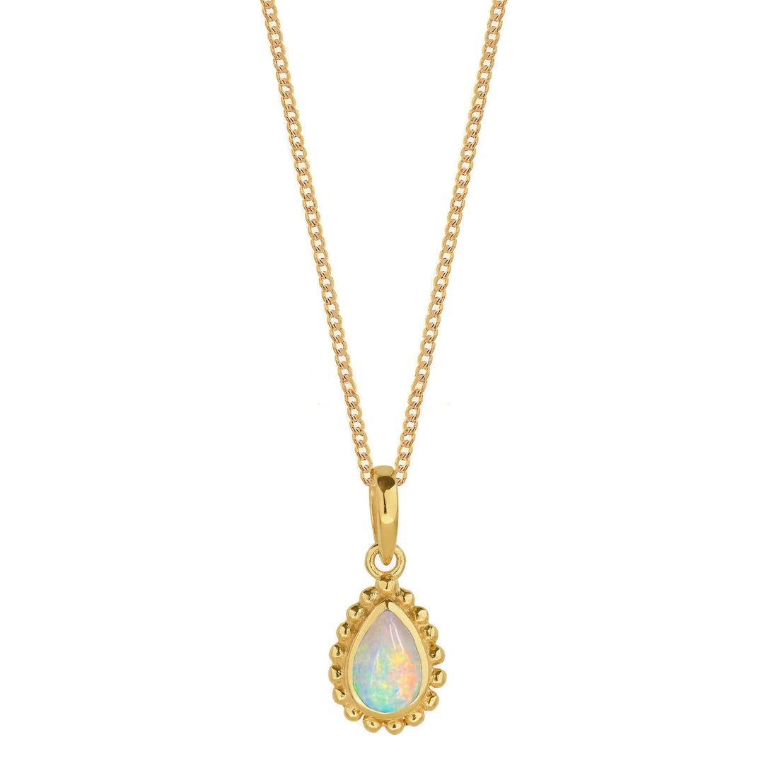 Gold Vermeil Opal Necklace