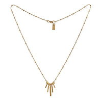 Metropolis Graduated Bar Necklace Gold Vermeil