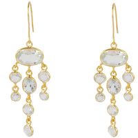 Green Amethyst Jellyfish Earrings