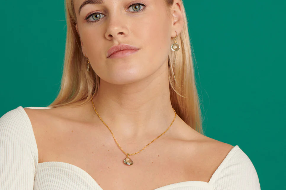 Hera Green Amethyst Necklace