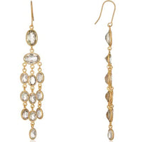 Long Jellyfish Green Amethyst Earrings