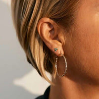 Jodhpur Hammered Hoop Gold Vermeil Earrings