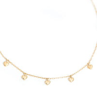 9ct Yellow Gold Love Charm Necklace