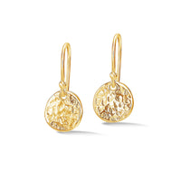 Nomad Disc Earrings Gold Vermeil