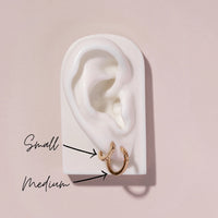 Gold Vermeil Medium Nomad Hoop Earrings