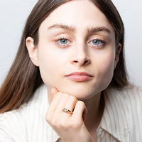 9ct Yellow Gold North Star Signet Ring