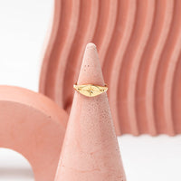 9ct Yellow Gold North Star Signet Ring