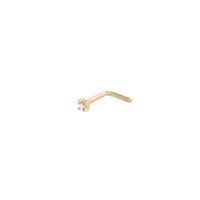 9ct Yellow Gold Mini Diamond Nose Stud