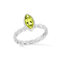Marquise Peridot Dewdrop Twinkle Ring