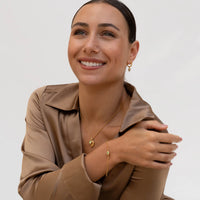 Peridot Twist Peardrop Necklace Gold Vermeil