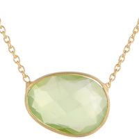 Pebble Prehnite Necklace