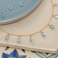 Rosie Blue Topaz Necklce