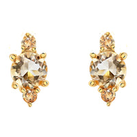 Skye Citrine Stud Earrings