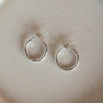 Silver Small Everyday Hoops