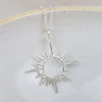 Sterling Silver Sun Pendant