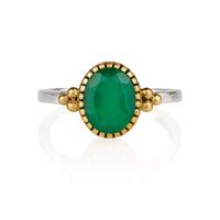 Sundar Green Onyx Ring