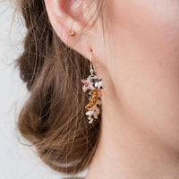 Gold Vermeil Sweet Pea Drop Earrings
