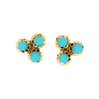 Threeni Turquoise Stud Earrings