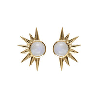 Total Eclipse Moonstone Stud Earrings