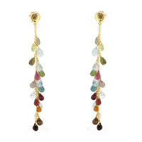 Valentina Tourmaline Beaded Drop Earrings