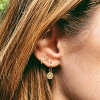 Zohreh Coin Earring Charm 9ct Gold