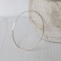 Silver Geo Circle Bangle