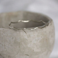 Silver Geo Wave Bangle