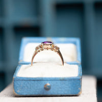 Amethyst and Diamond Ring