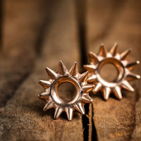 Rose Gold Spiky Stars