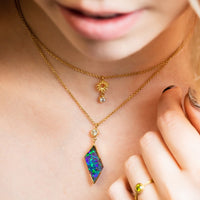18ct Spiky Star Necklace