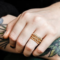 Tumbled Shapes Eternity Ring