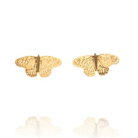 Gold Vermeil Butterfly Stud Earrings