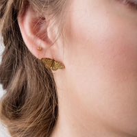 Gold Vermeil Butterfly Stud Earrings