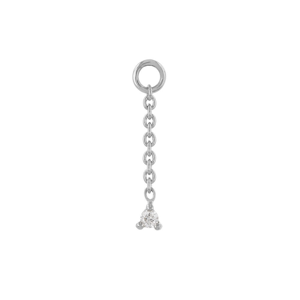 White Gold Petite Diamond Chain Plaques