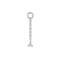 White Gold Petite Diamond Chain Plaques