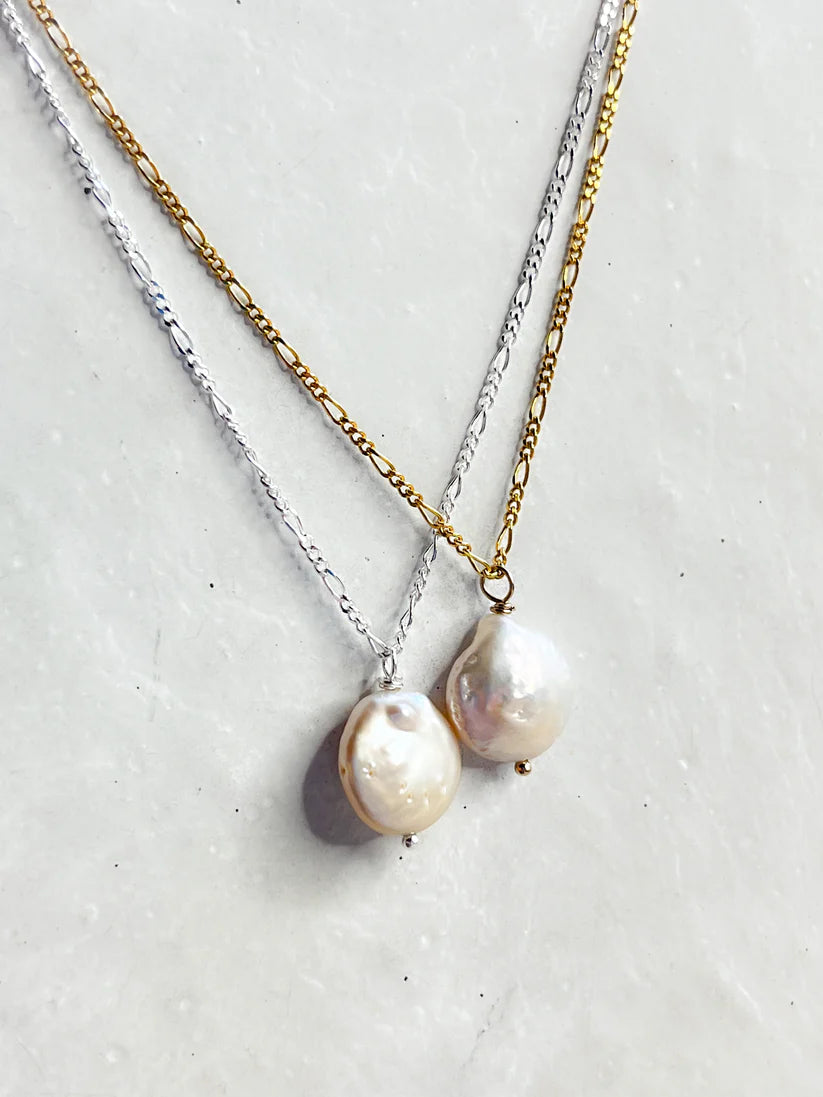 Freshwater Pearl Coin Pendant Camilla Jones Jewellers Alcester