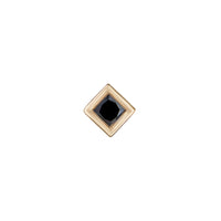 Mini Bezel Set Princess Gemstone Studs
