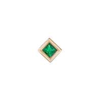 Mini Bezel Set Princess Gemstone Studs