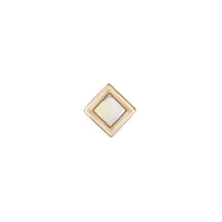 Mini Bezel Set Princess Gemstone Studs