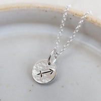 Silver Dinky Zodiac Star Sign Pendant
