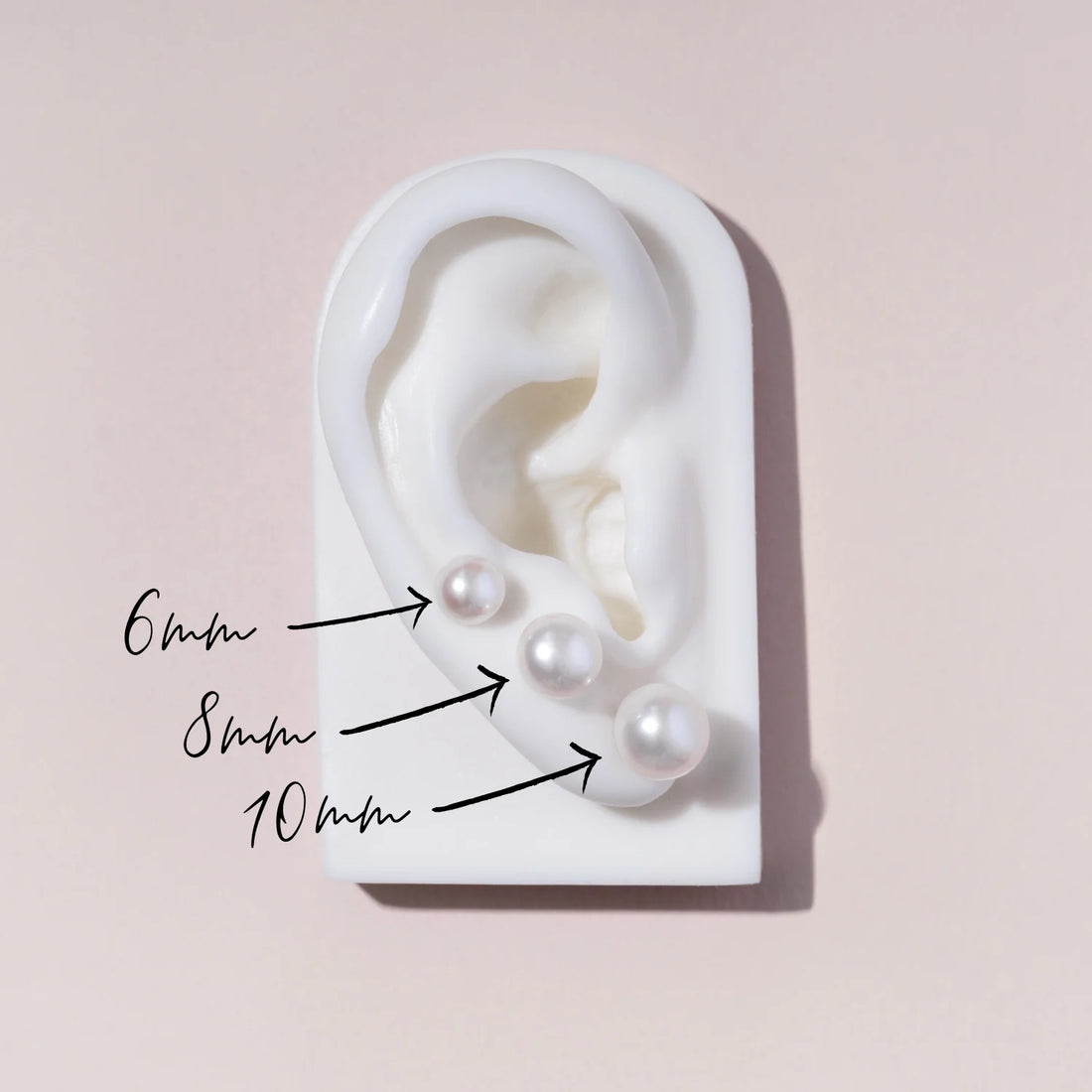 White 10mm Freshwater Pearl Stud Earrings