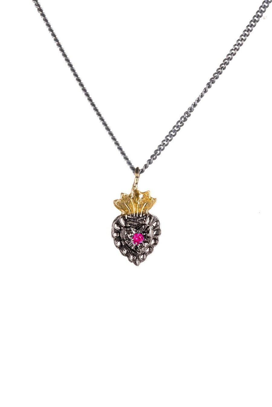 Mini Mexican Heart Necklace