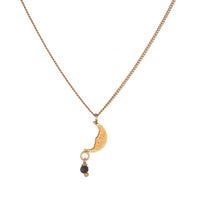 Moon Pendant With Bead