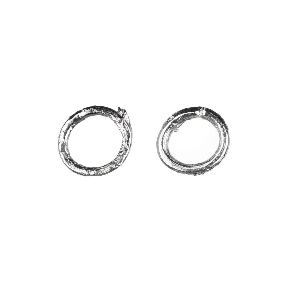 Mini Circle Twig Stud Earrings