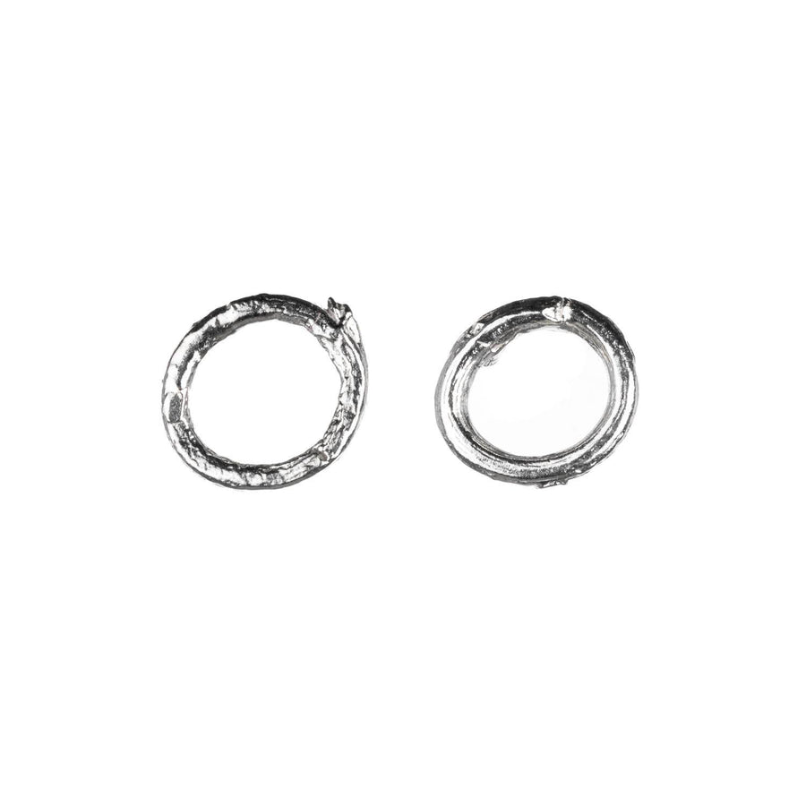 Mini Circle Twig Stud Earrings