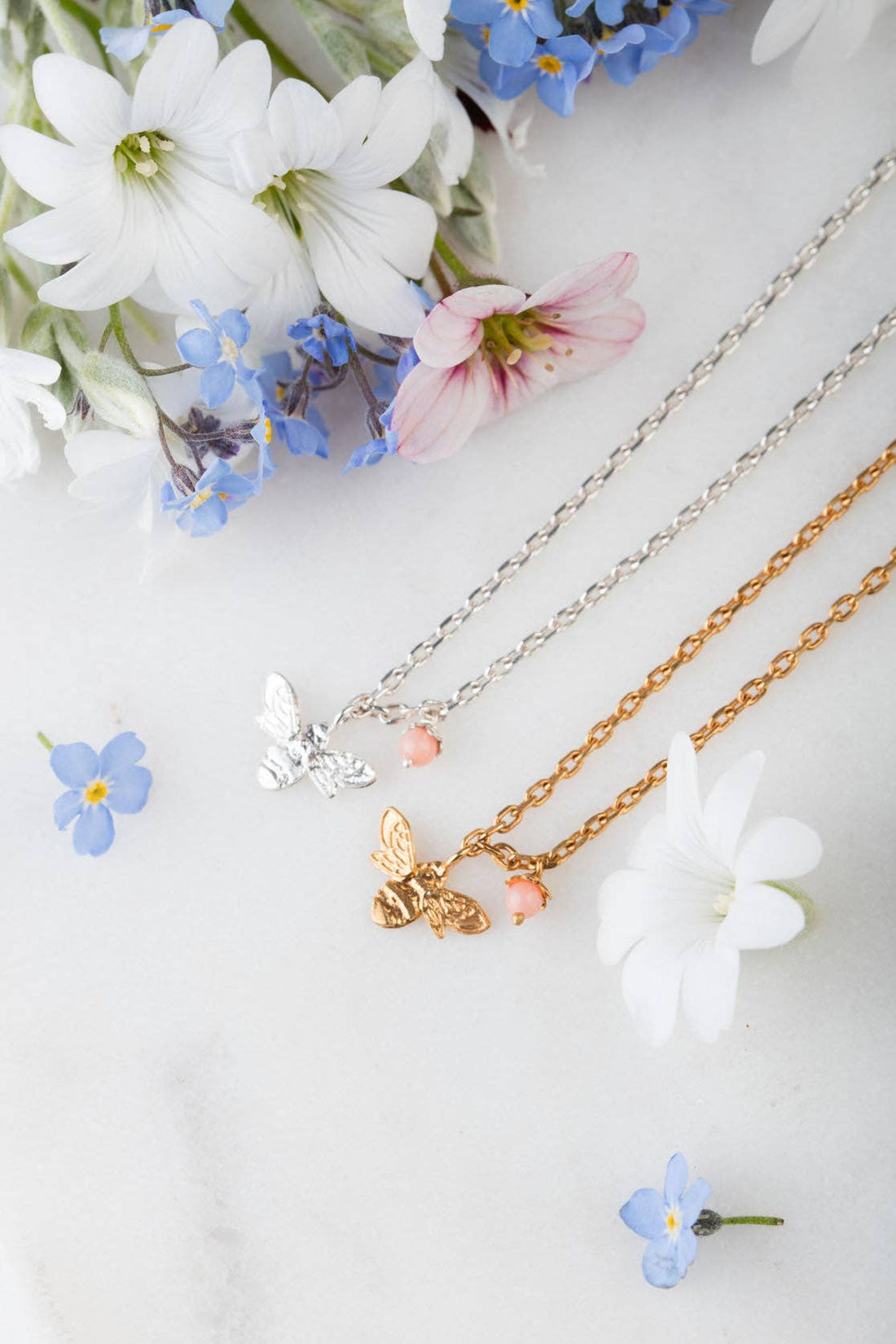 Mini bee necklace