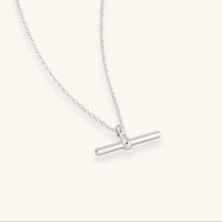 Silver T-bar Necklace
